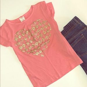 Crewcuts Toddler Tee with heart 💛